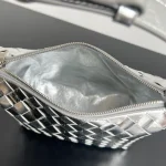 Intrecciato編織霧面銀鏡肩背包：圖片 7