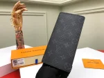 Louis Vuitton Brazza 男士Monogram Eclipse帆布錢包：圖片 3