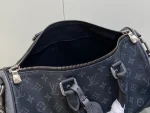 Louis Vuitton Keepall Bandoulière 35 旅行包包 - Monogram Eclipse 塗層帆布：圖片 9