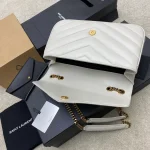 菱格紋絎縫柔軟小羊皮信封包：圖片 8