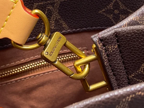 Louis Vuitton Shopper Tote MM 仿舊Monogram小牛皮手提包：圖片 11