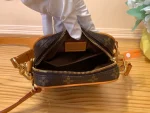 Louis Vuitton Danube復古小牛皮斜背包 | 褪色Monogram印花 可拆式金屬吊牌：圖片 10