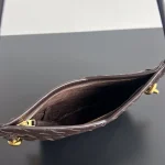 迷你Intrecciato編織皮革肩背包-巧克力棕：圖片 7