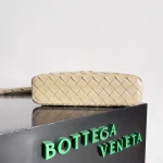 BottegaVeneta淡奶油糖色Intrecciato編織皮革化妝包：圖片 5