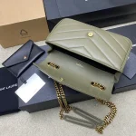 菱格紋絎縫小羊皮信封包：圖片 8