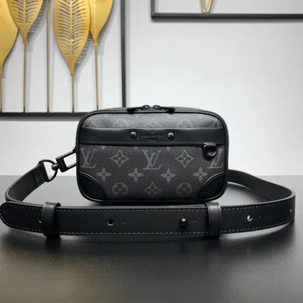 Louis Vuitton Alpha 可穿戴式錢包 - Monogram Eclipse 帆布款：圖片 2