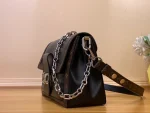 Louis Vuitton Dauphine Soft MM 黑色小羊皮包包：圖片 3