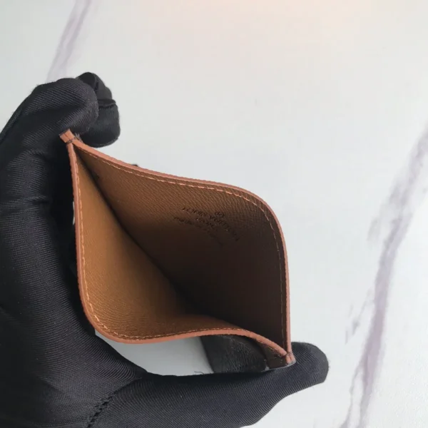 Monogram帆布木紋皮革卡片套：圖片 8