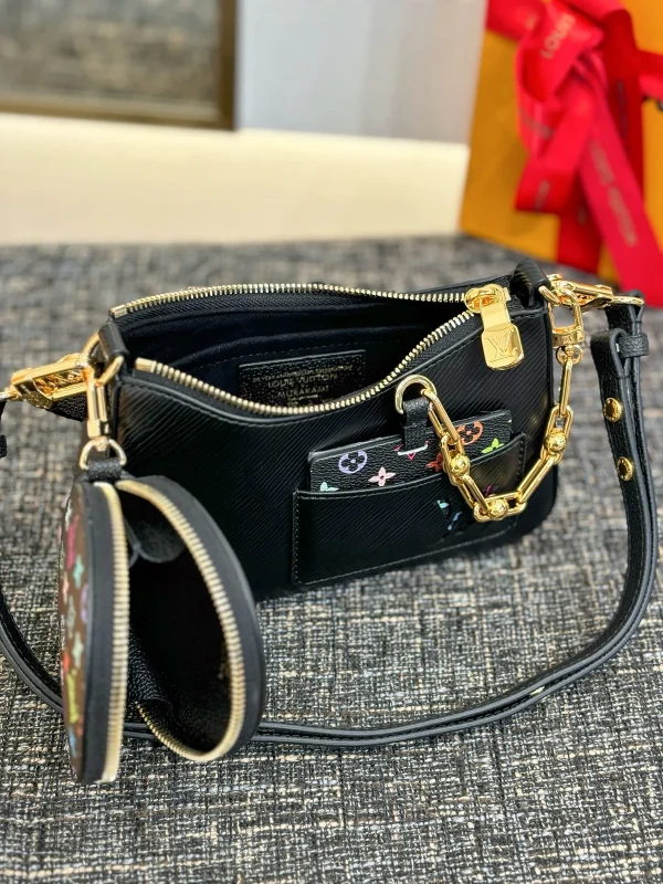 LV x TM Marellini Epi皮革粗鏈帶多功能肩带肩背包：圖片 6