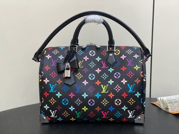 Louis Vuitton x 村上隆聯名款Speedy Soft 30複刻包包：圖片 3