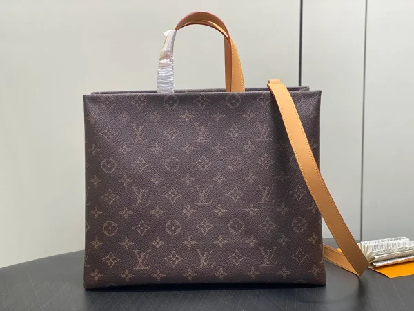 Louis Vuitton Shopper Tote MM 仿舊Monogram小牛皮手提包：圖片 4