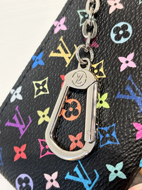 LV x 村上隆聯名款 Monogram彩虹鑰匙零錢包（複刻版）：圖片 9
