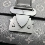 Louis Vuitton S-Cape 郵差包 | Monogram Eclipse 帆布 黑色皮革飾邊：圖片 8