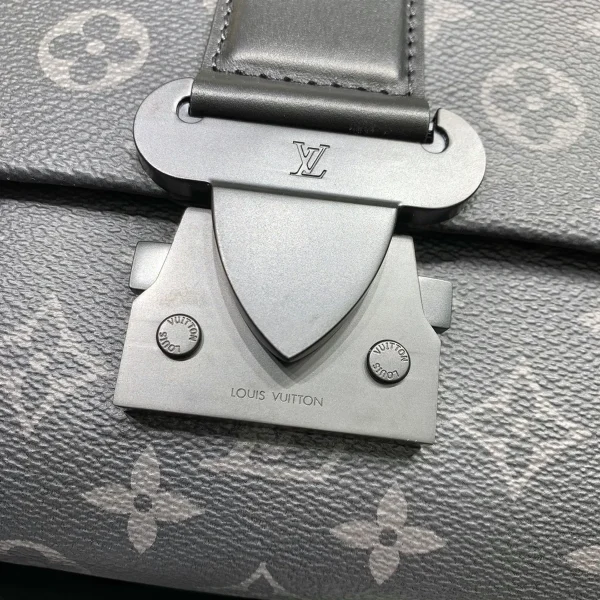 Louis Vuitton S-Cape 郵差包 | Monogram Eclipse 帆布 黑色皮革飾邊：圖片 8