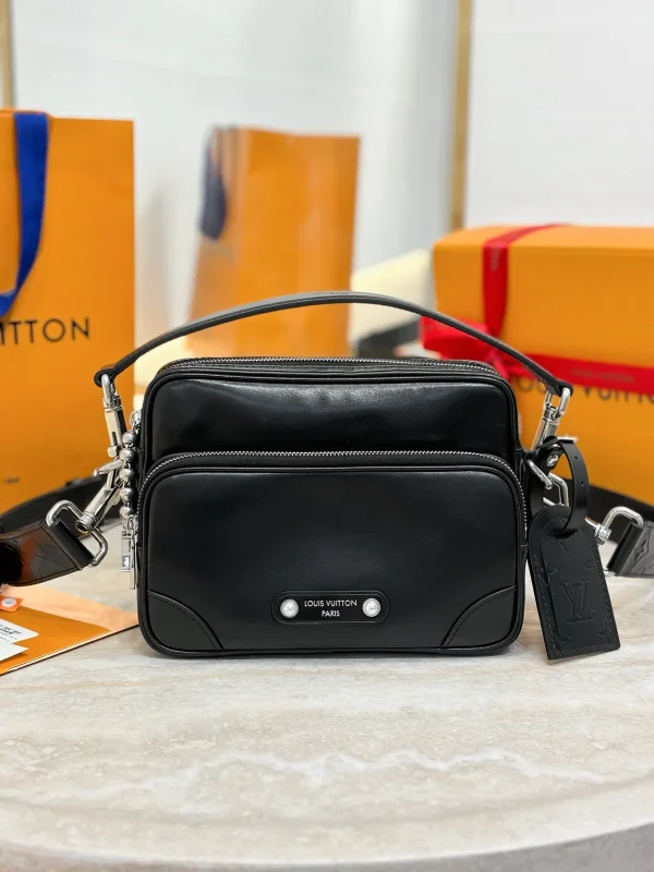 Louis Vuitton Nil黑色小牛皮都市手提包：圖片 2
