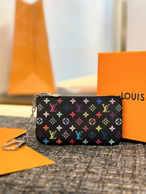 LV x 村上隆聯名款 Monogram彩虹鑰匙零錢包（複刻版）：圖片 2