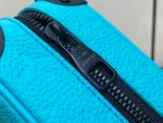 路易威登Mini Soft Trunk Turquoise色Monogram壓花牛皮斜挎包：圖片 8