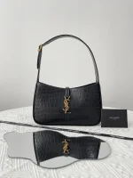SAINT LAURENT MONOGRAM HOBO 小牛皮手袋：圖片 4