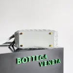 BottegaVenetaIntrecciato編織瑪瑙灰羊皮革手提包：圖片 4