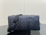 Louis Vuitton Keepall Bandoulière 35 旅行包包 - Monogram Eclipse 塗層帆布：圖片 7