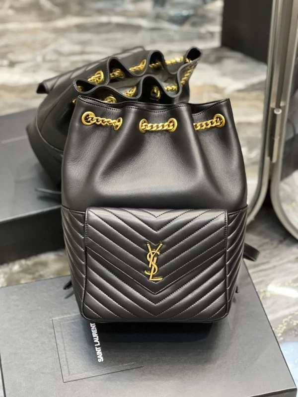 SAINT LAURENT MONOGRAM 小羊皮Y形絎縫背包：圖片 7