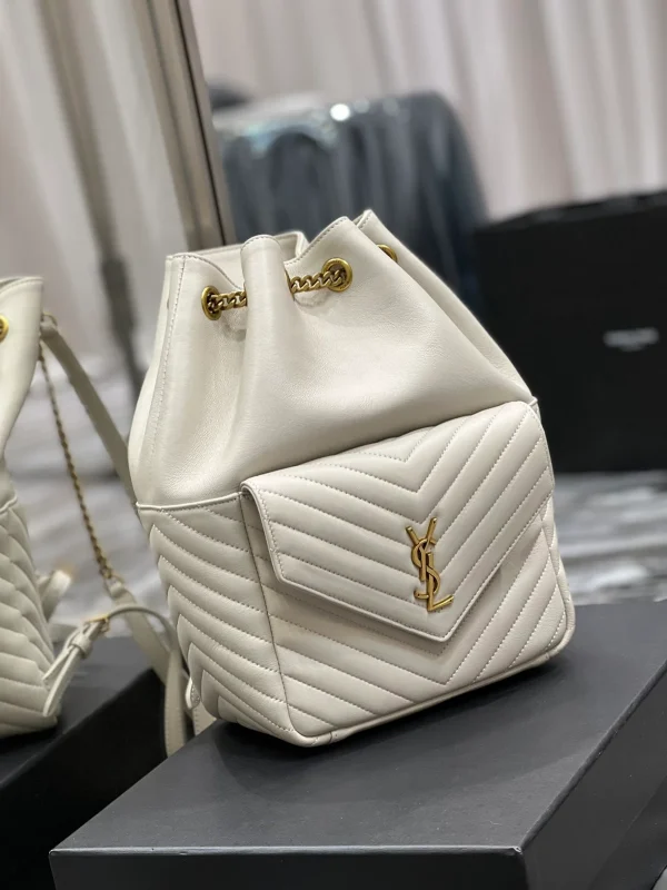 SAINT LAURENT MONOGRAM Y形絎縫小羊皮背包：圖片 3