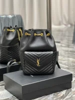 SAINT LAURENT MONOGRAM 小羊皮Y形絎縫背包：圖片 2