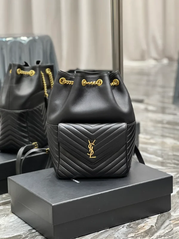 SAINT LAURENT MONOGRAM 小羊皮Y形絎縫背包：圖片 2