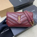 菱格紋絎縫柔軟小羊皮信封包：圖片 2