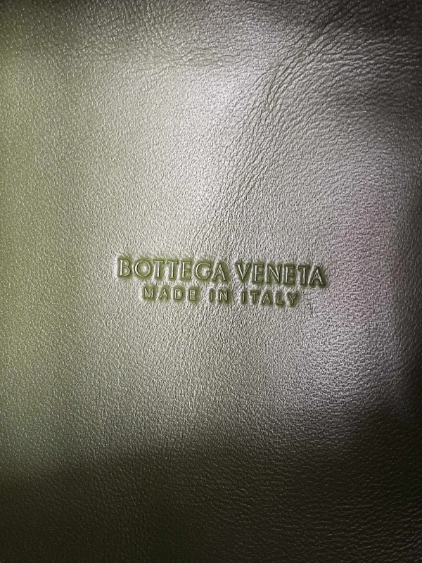 BottegaVeneta抹茶綠Intrecciato編織羊皮斜挎包：圖片 8