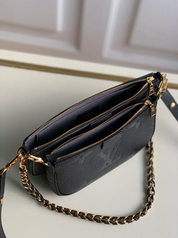 Louis Vuitton Multi Pochette Accessoires 斜背包 | Monogram Empreinte 皮革二合一設計：圖片 9