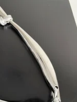 Intrecciato編織銀色羊皮革手袋：圖片 5