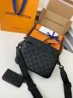 Louis Vuitton Trio 郵差包 | Monogram壓花小牛皮 可拆式多功能設計：圖片 3