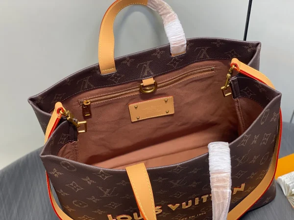 Louis Vuitton Shopper Tote MM 仿舊Monogram小牛皮手提包：圖片 8