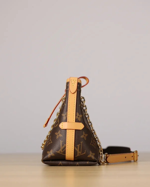 Louis Vuitton CarryAll BB 包包 - Monogram帆布金色鏈帶款：圖片 7