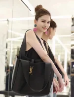 BEA橫版手提袋 - 麂皮襯裏Cassandre鉤扣設計：圖片 10