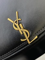 SAINT LAURENT BOX小牛皮CASSANDRE頂柄手袋：圖片 6