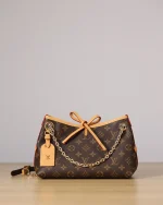 Louis Vuitton CarryAll BB 包包 - Monogram帆布金色鏈帶款：圖片 2
