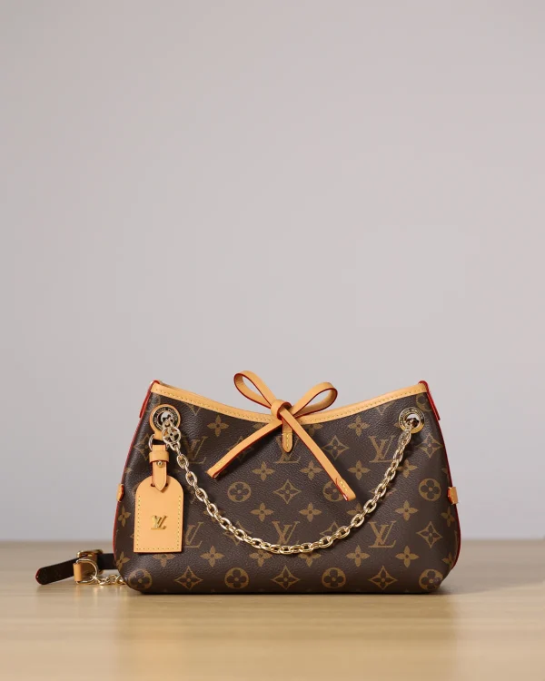 Louis Vuitton CarryAll BB 包包 - Monogram帆布金色鏈帶款：圖片 2