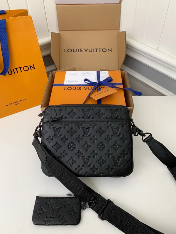 Louis Vuitton Trio 郵差包 | Monogram壓花小牛皮 可拆式多功能設計：圖片 2