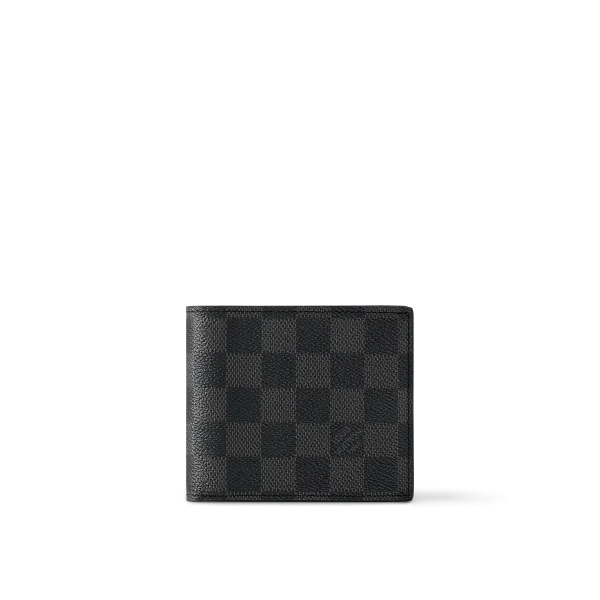 Amerigo Damier Graphite 男士多功能真皮錢包