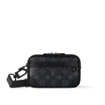 Louis Vuitton Alpha 可穿戴式錢包 - Monogram Eclipse 帆布款