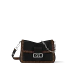 Louis Vuitton Dauphine Soft MM 黑色小羊皮包包