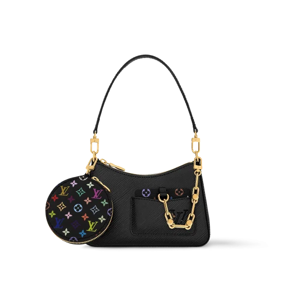 LV x TM Marellini Epi皮革粗鏈帶多功能肩带肩背包