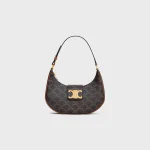 高仿CELINE-賽琳 Saint Laurent TRIOMPHE CANVAS 金色印花肩背包-114492