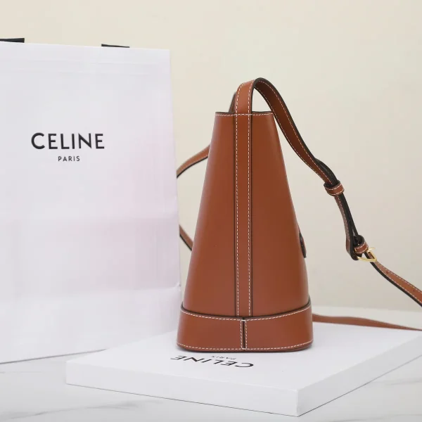 高仿CELINE-賽琳 復古牛皮革斜挎包 - 多功能便攜設計-113783：圖片 4