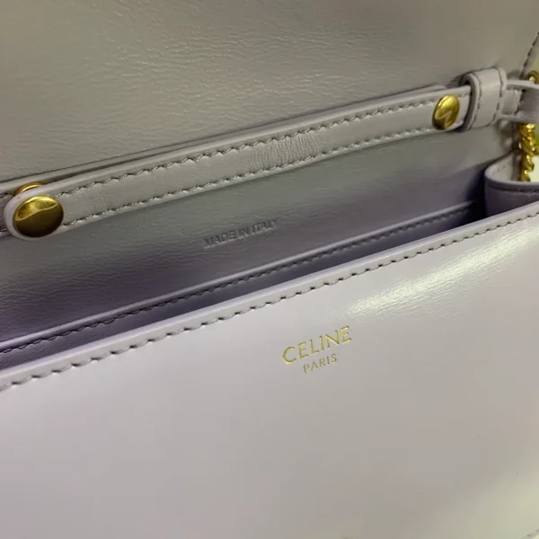 高仿CELINE-賽琳 經典牛皮迷你手袋 | 可拆卸鏈帶三用設計 | 大容量智能手機收納-10L033：圖片 10