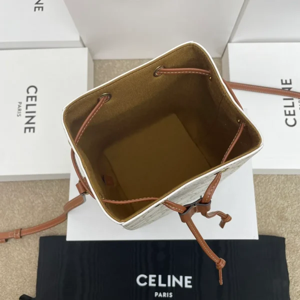 高仿CELINE-賽琳 義大利製造迷你手袋 可裝PLUS手機 牛皮革包邊斜挎包-10M742：圖片 8