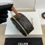 高仿CELINE-賽琳 迷你牛皮革包邊標誌印花手袋 - 多背法時尚配飾-10K642：圖片 4