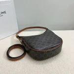 高仿CELINE-賽琳 多功能標誌印花牛皮包邊斜挎肩背包-117252：圖片 4